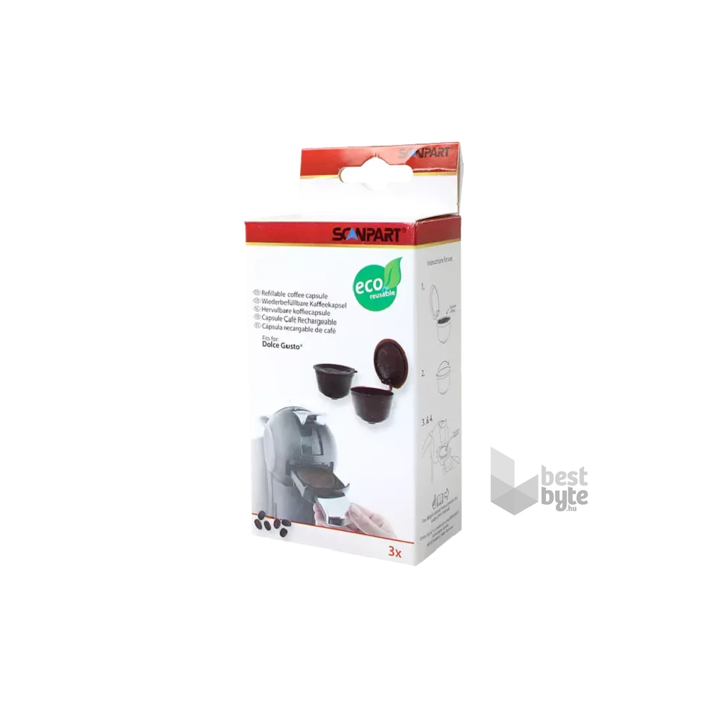 Scanpart 2790000477 Dolce Gusto újratölthető 3 db kávékapszula