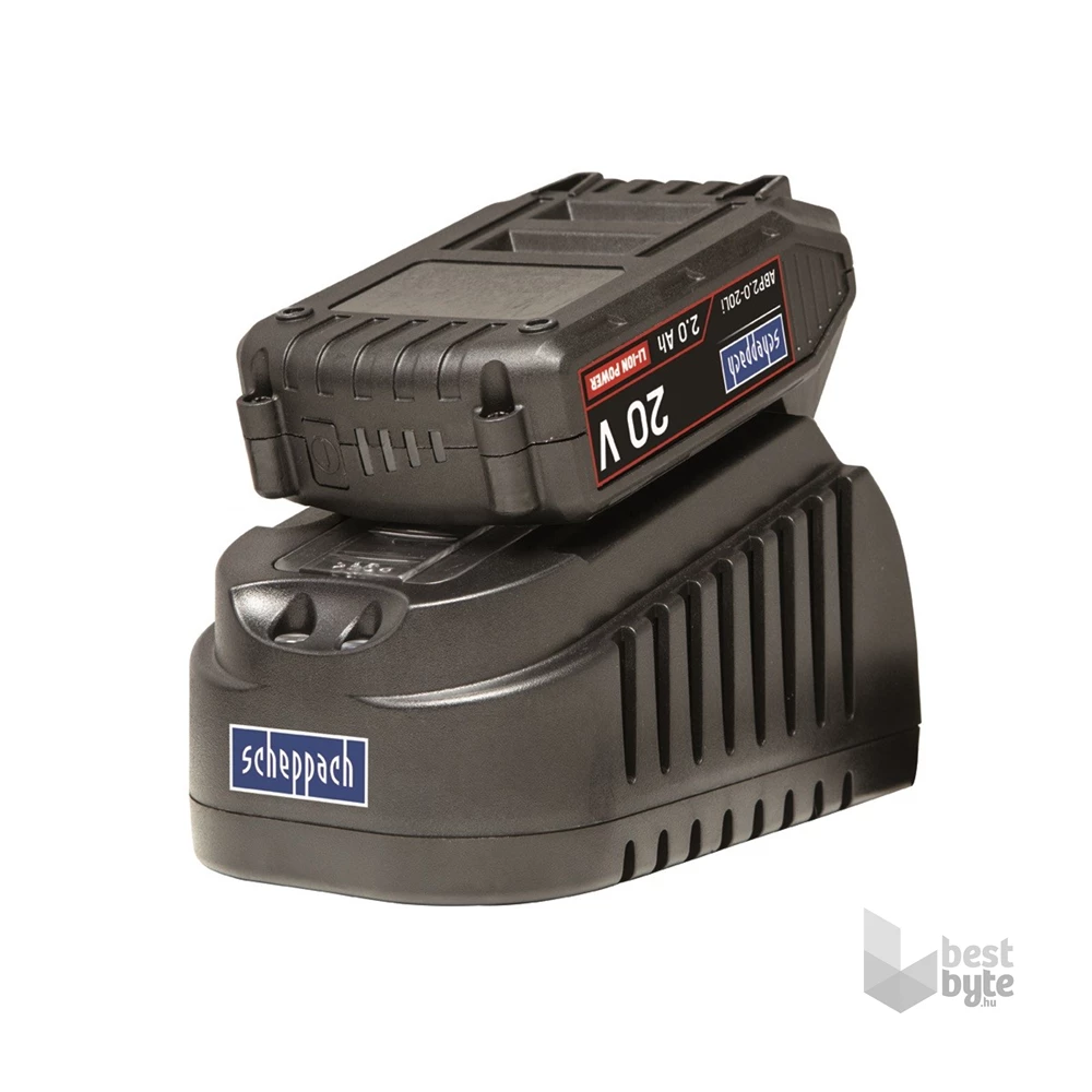 Scheppach ABP2.0-20Li KIT A - 20 V töltő 1,65 A + akku 2 Ah szett