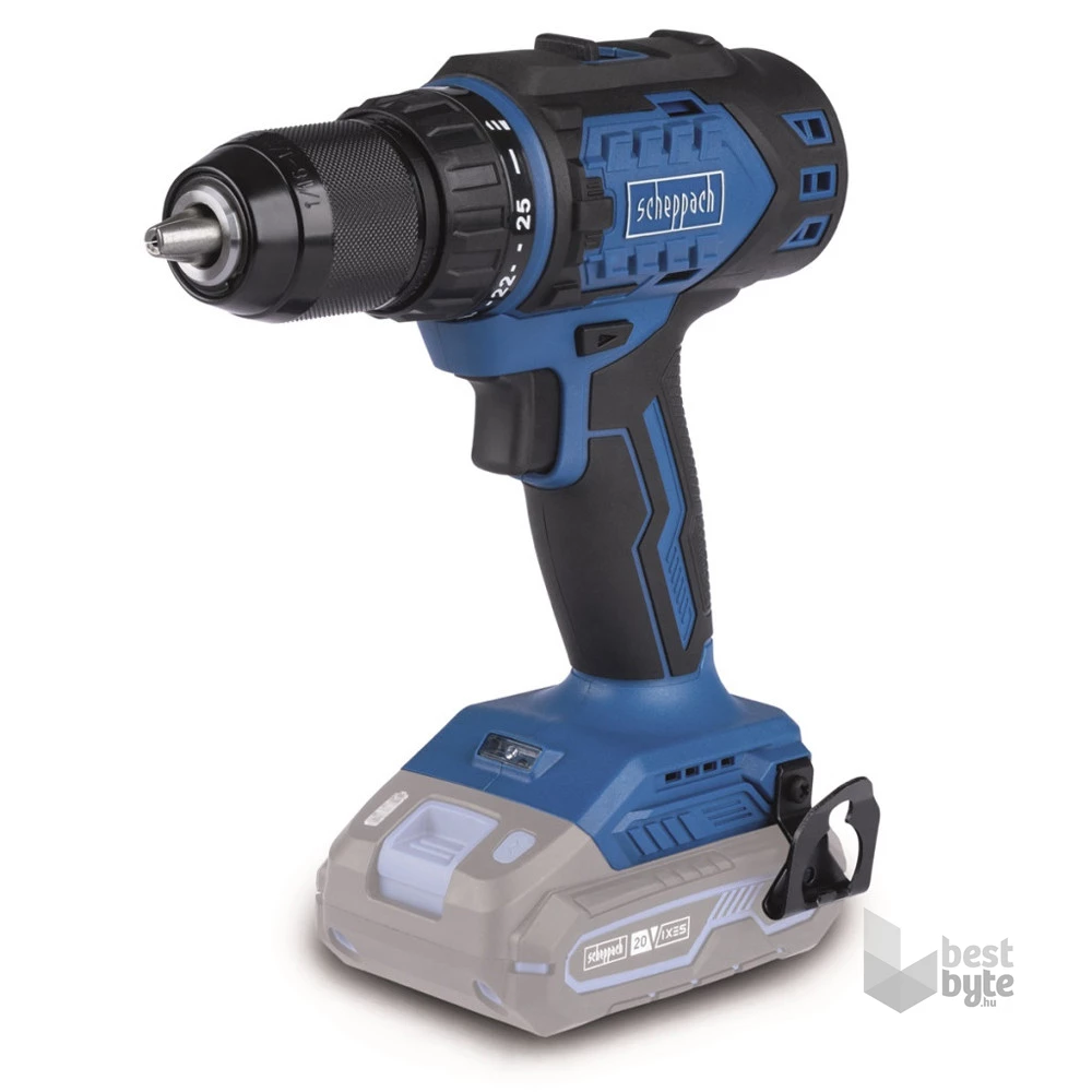 Scheppach BC-DD60-X - akkus 2-sebességes indukciós motorral IXES 20 V (akku és töltő nélkül) fúró/csavarozó