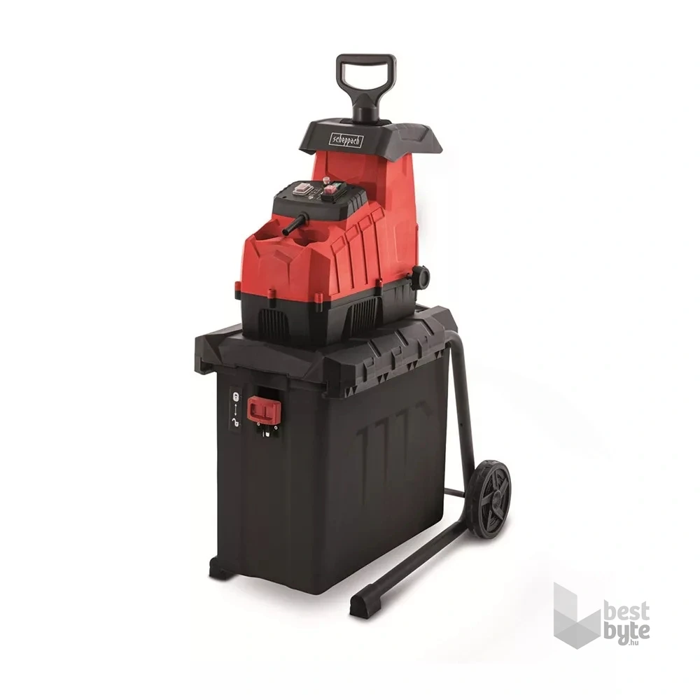 Scheppach GS 70 - 2800 W elektromos hengeres ágaprító gyűjtőedénnyel
