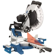 Scheppach HM 140 L - két oldalra dönthető gérvágó fűrész húzófunkcióval és lézerrel