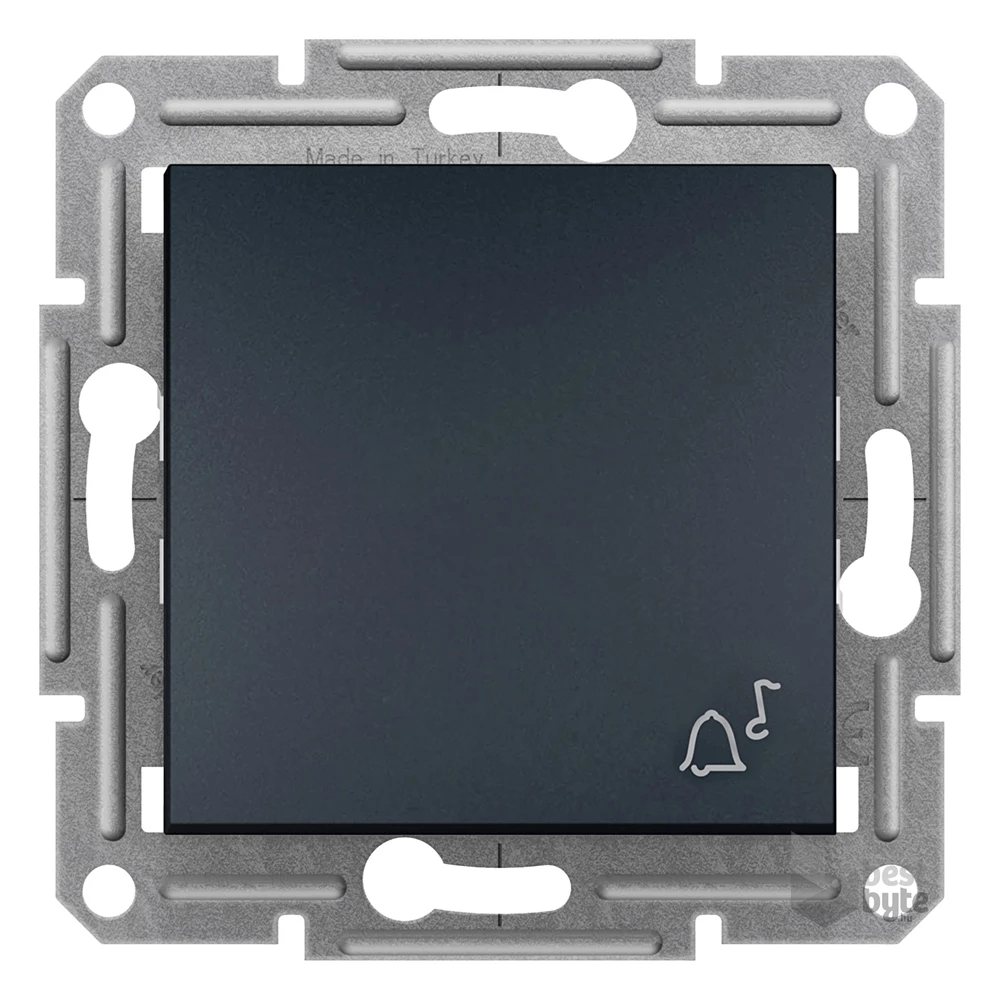 Schneider EPH0800171 ASFORA csengőjel/rugós bekötésű/antracit egypólusú nyomó