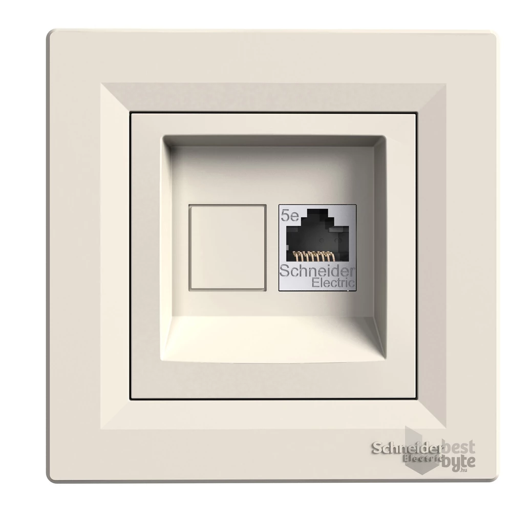 Schneider EPH4300123 ASFORA bézs 1xRJ45 Cat5e UTP aljzat