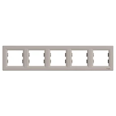 Schneider EPH5800569 ASFORA vízszintes bronz ötös keret