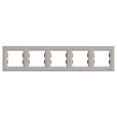Schneider EPH5800569 ASFORA vízszintes bronz ötös keret