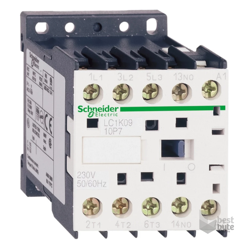Schneider LC1K1210P7 12A, 1 záró, AC, 50/60 Hz mágneskapcsoló