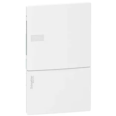 Schneider MIP22104 MINI PRAGMA1x4 modul/PEN sín/teli ajtó/fehér komplett süllyesztett kiselosztó