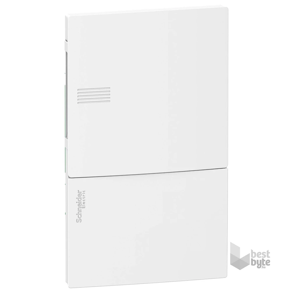 Schneider MIP22104 MINI PRAGMA1x4 modul/PEN sín/teli ajtó/fehér komplett süllyesztett kiselosztó
