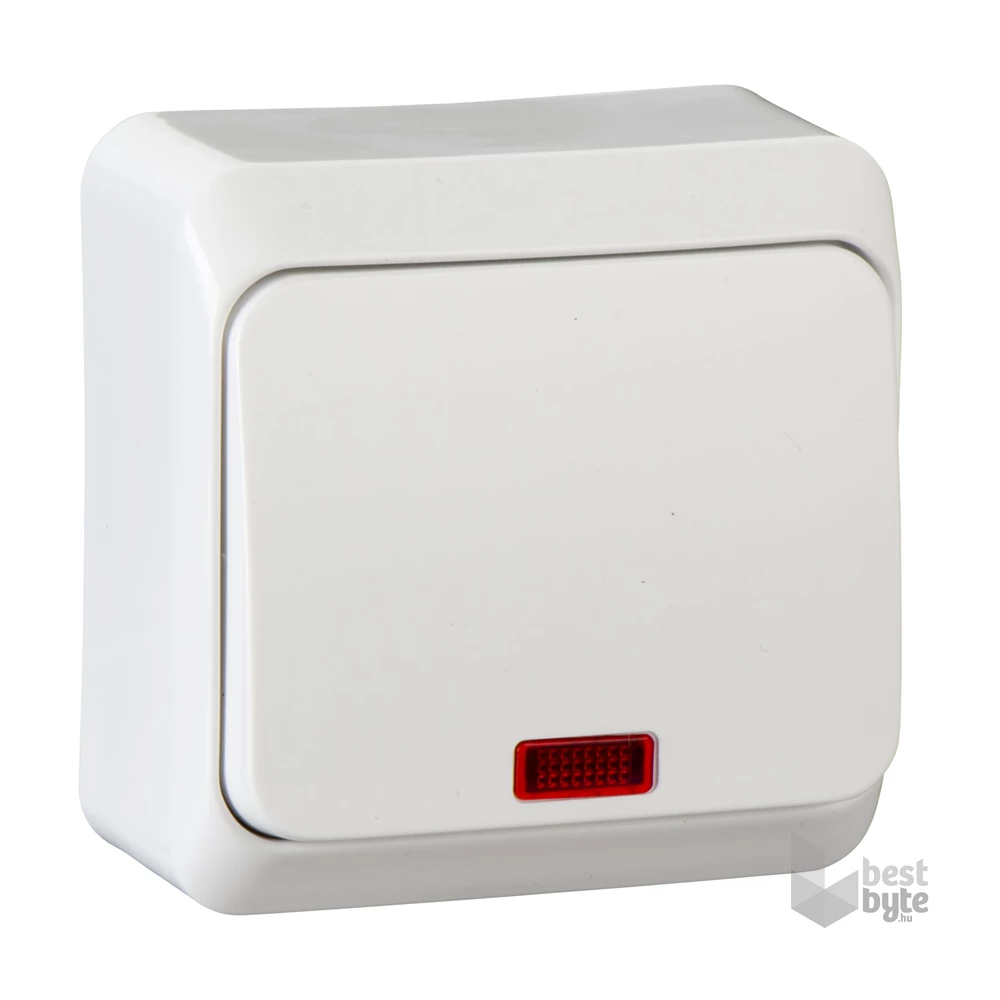 Schneider WDE001014 PRIMA jelzőfényes/10AX/fehér egypólusú kapcsoló