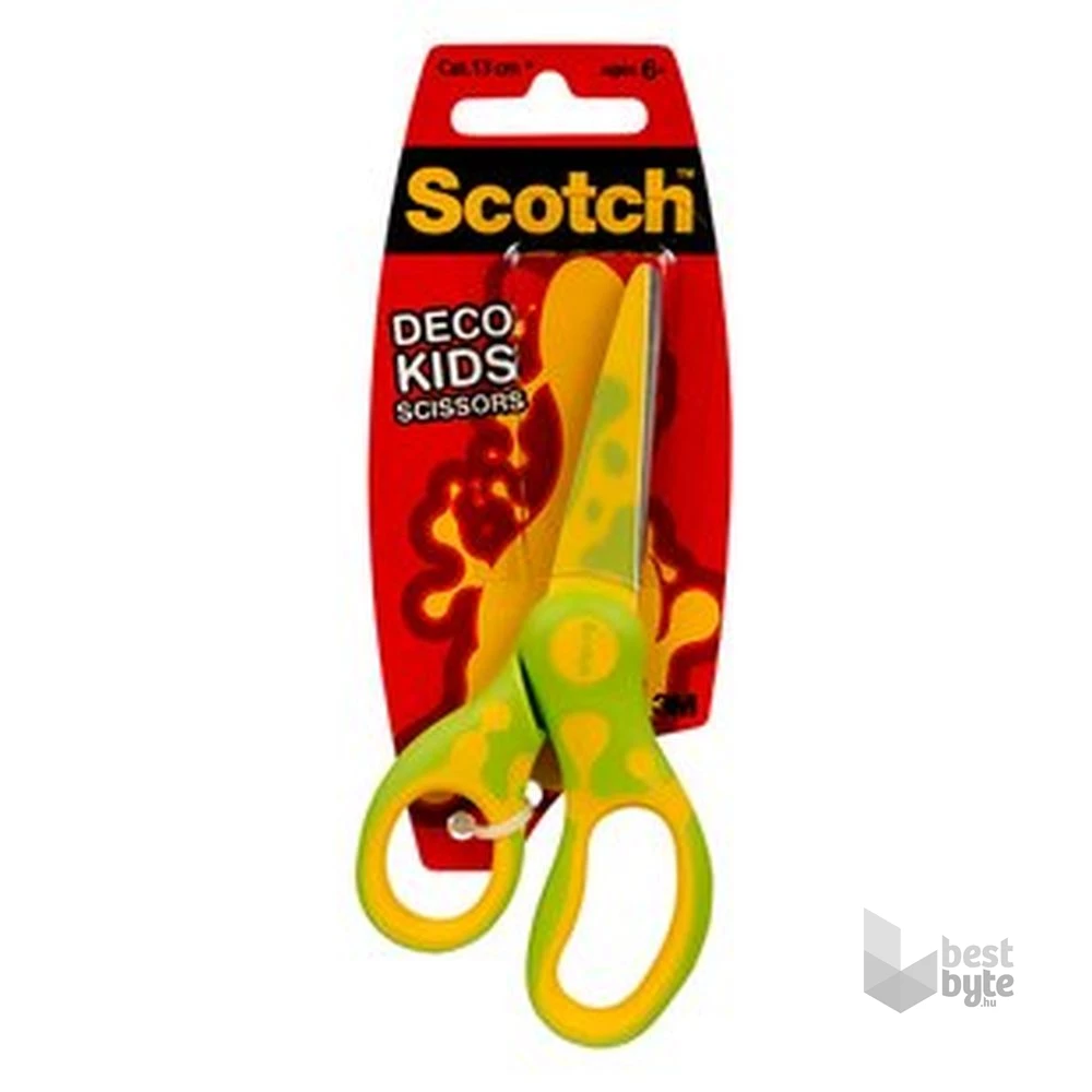 Scotch Kids 1641 13cm-es hegyes színes gyermekolló