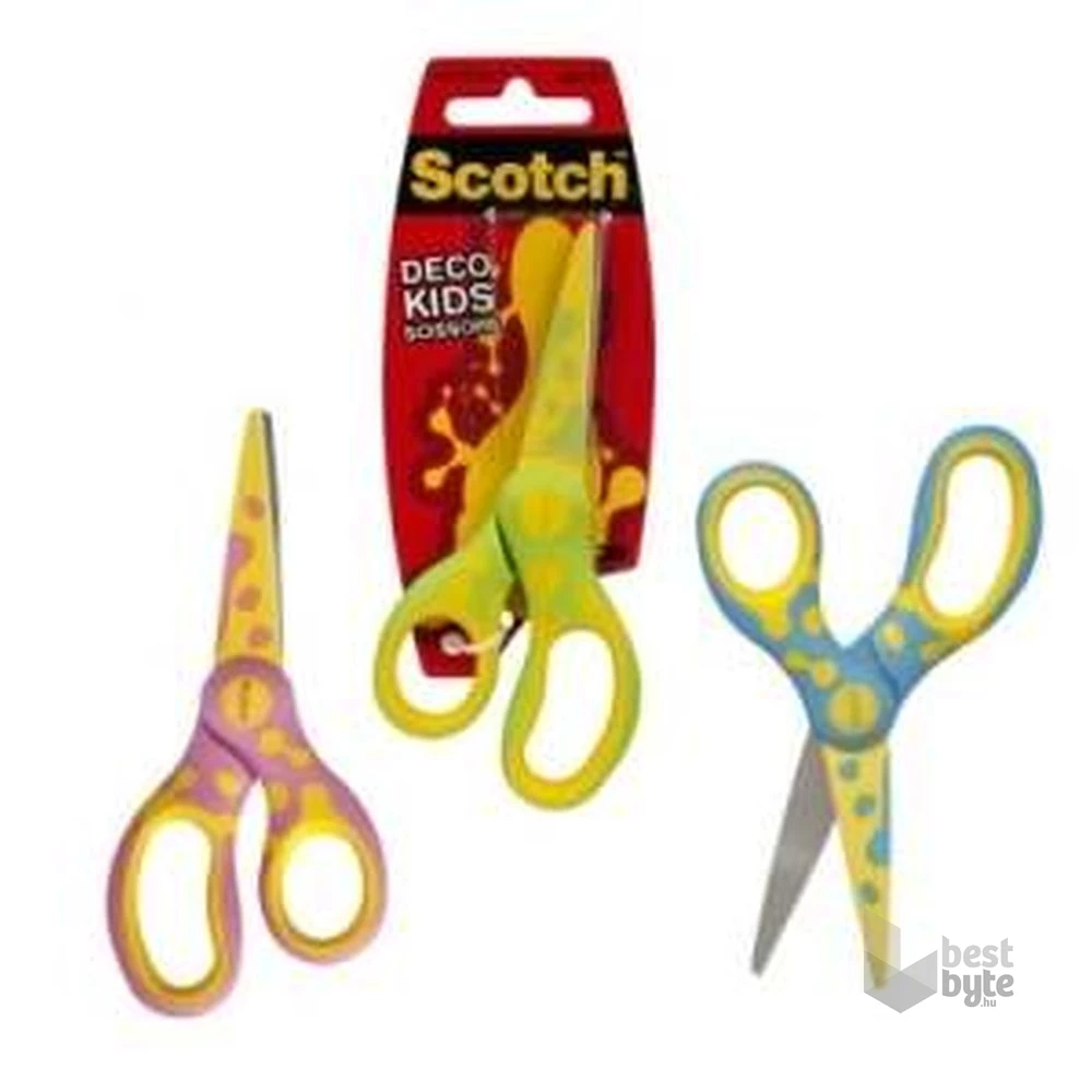 Scotch Kids 1641 13cm-es hegyes színes gyermekolló