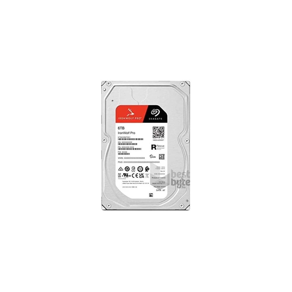 Seagate IronWolf Pro 6TB 7200rpm 256MB SATA3 3,5" HDD fekete