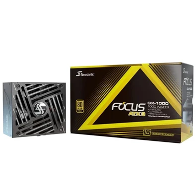 Seasonic Focus GX-1000 1000W 80+ Gold ventillátorral moduláris tápegység