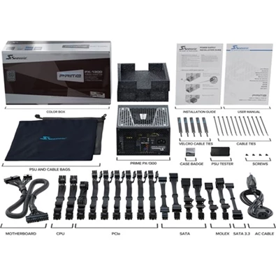 Seasonic Prime PX ATX desktop tápegység 1300W 80+ Platinum BOX