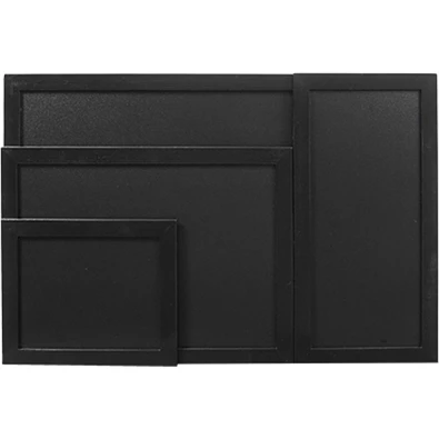 Securit 30x40cm lakkozott fekete krétatábla + krétamarker