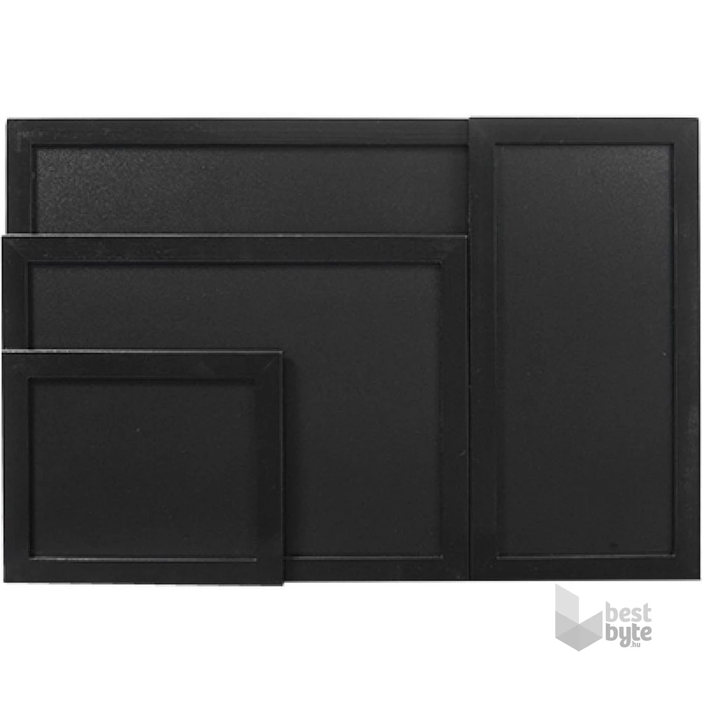 Securit 30x40cm lakkozott fekete krétatábla + krétamarker