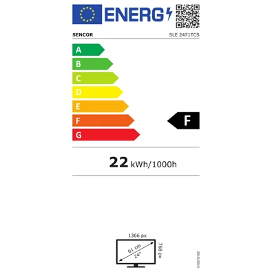 Sencor 24" SLE 2471TCS HD LED TV