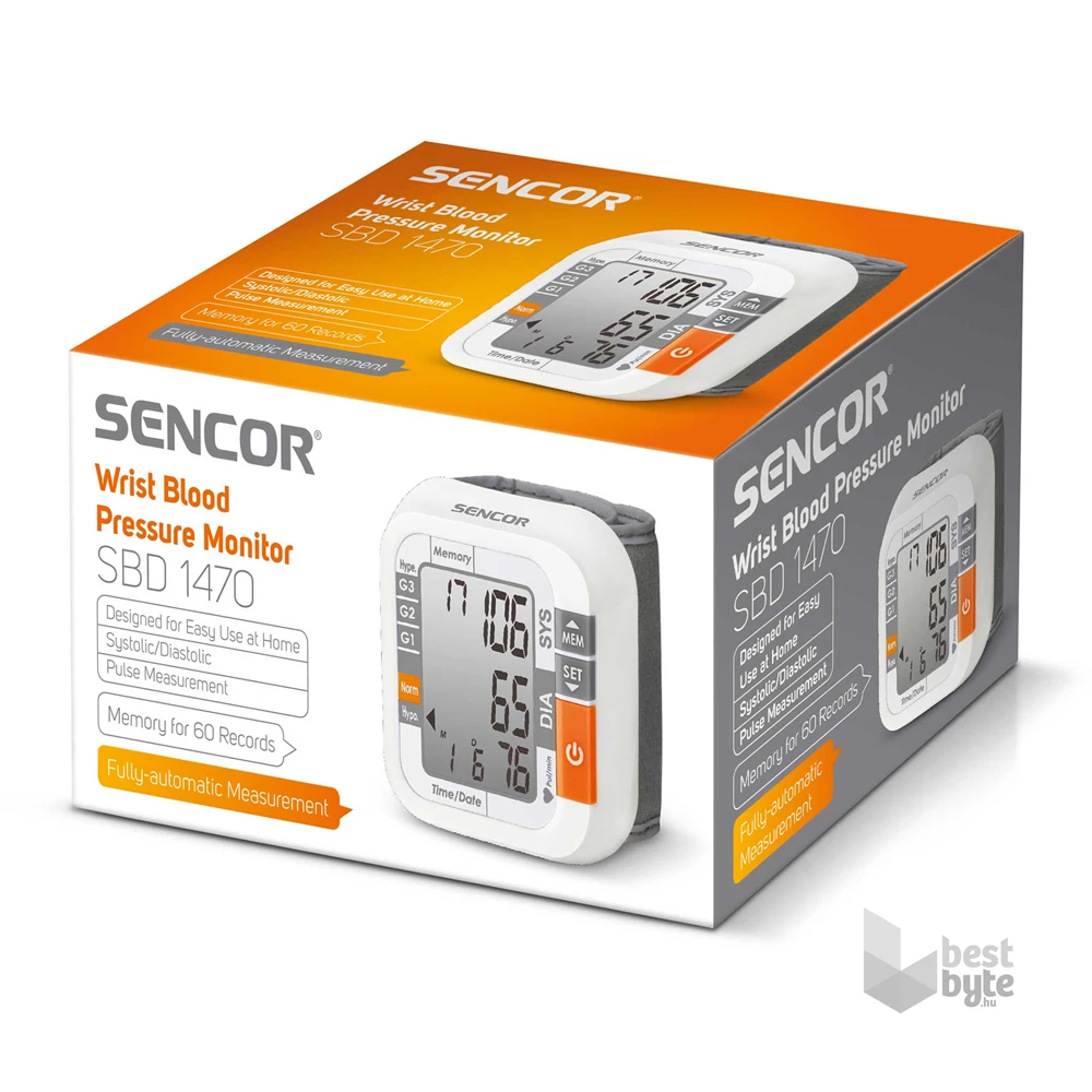 Sencor SBD 1470 digitális csuklós vérnyomásmérő