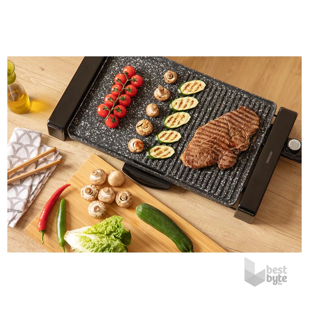 Sencor SBG 108BK fekete asztali elektromos grill