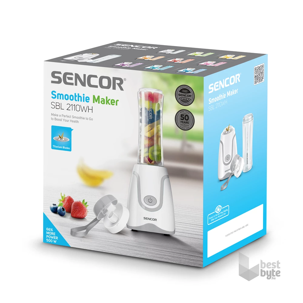 Sencor SBL 2110WH 0,6L fehér smoothie készítő