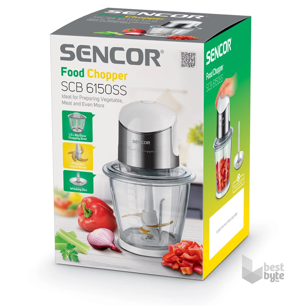 Sencor SCB 6150SS-EUE3 ezüst-fehér elektromos aprító