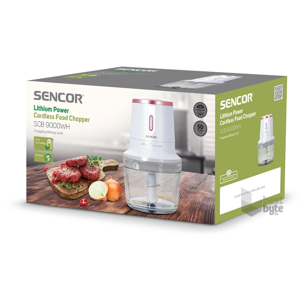 Sencor SCB 9000WH 0,5L fehér akkumulátoros aprító