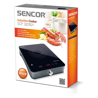 Sencor SCP 3201GY fekete-szürke indukciós főzőlap