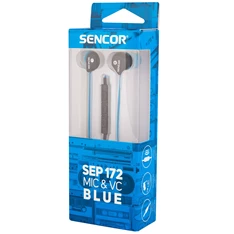 Sencor SEP 172 mikrofonos kék fülhallgató