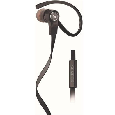 Sencor SEP 189 fekete mikrofonos fülhallgató