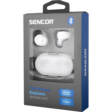 Sencor SEP 510BT True Wireless Bluetooth fehér fülhallgató