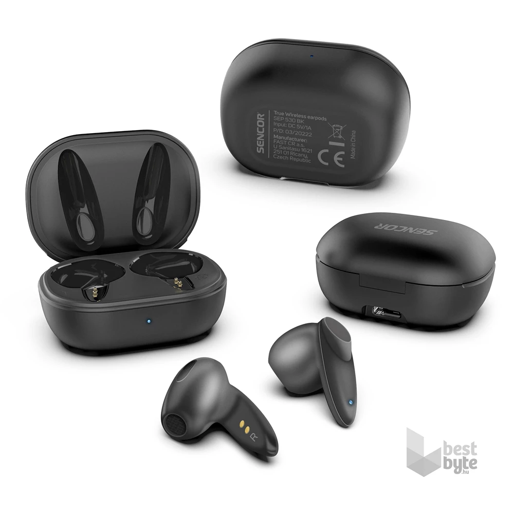Sencor SEP 530BT BK True Wireless fekete fülhallgató