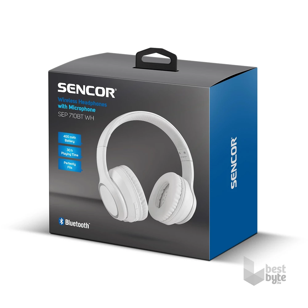Sencor SEP 710BT WH Bluetooth fehér fejhallgató