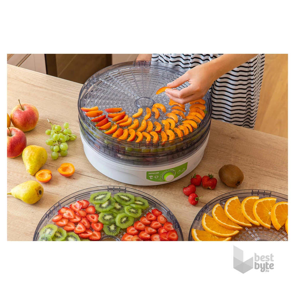Sencor SFD 2105WH fehér-zöld gyümölcsaszaló