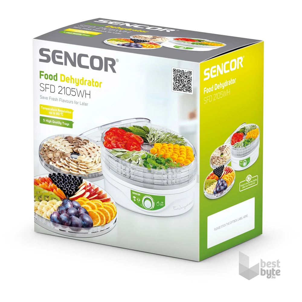 Sencor SFD 2105WH fehér-zöld gyümölcsaszaló