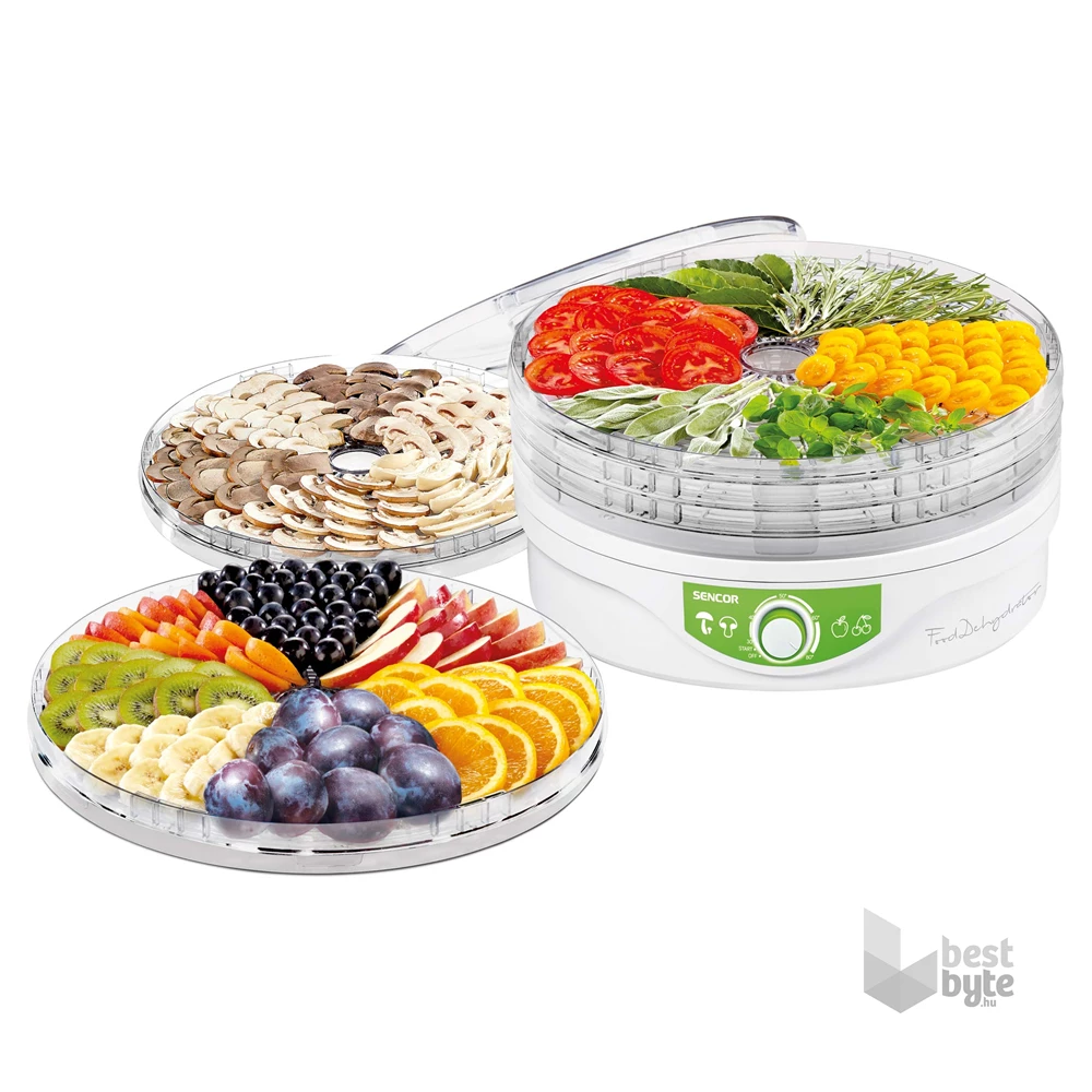 Sencor SFD 2105WH fehér-zöld gyümölcsaszaló