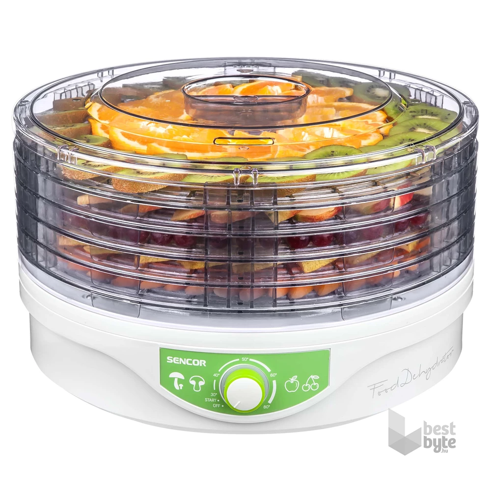 Sencor SFD 2105WH fehér-zöld gyümölcsaszaló