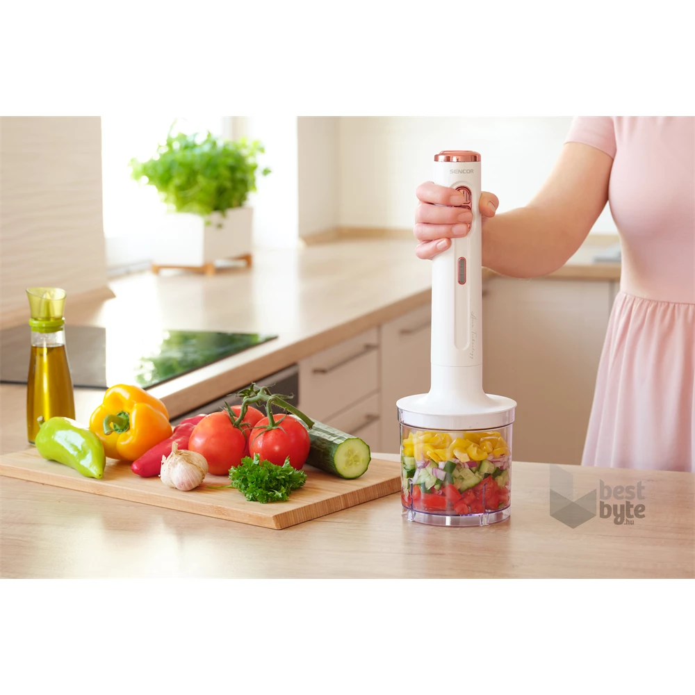 Sencor SHB 9000WH 3in1 fehér akkumulátoros botmixer szett