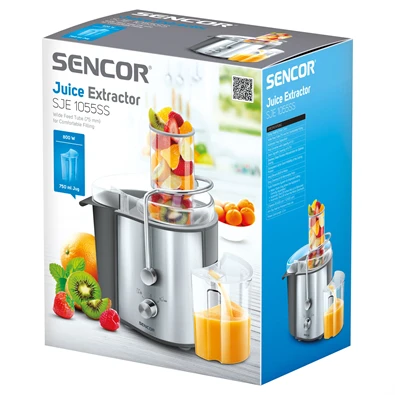 Sencor SJE 1055SS gyümölcscentrifuga (Újracsomagolt)