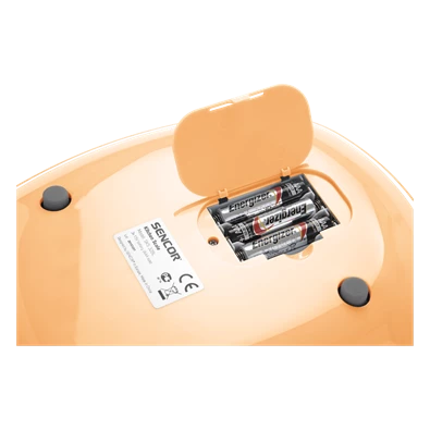 Sencor SKS 33OR pasztellnarancs konyhai mérleg
