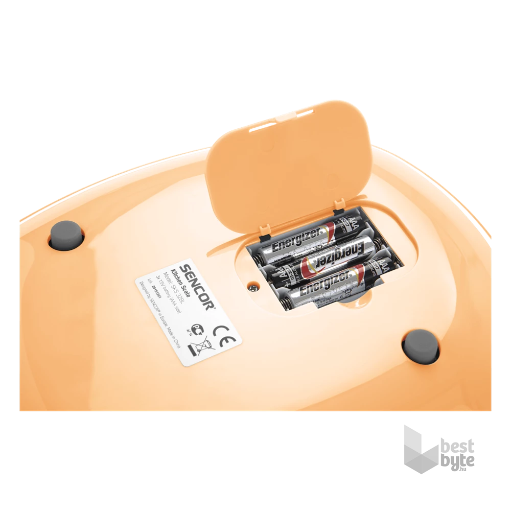 Sencor SKS 33OR pasztellnarancs konyhai mérleg