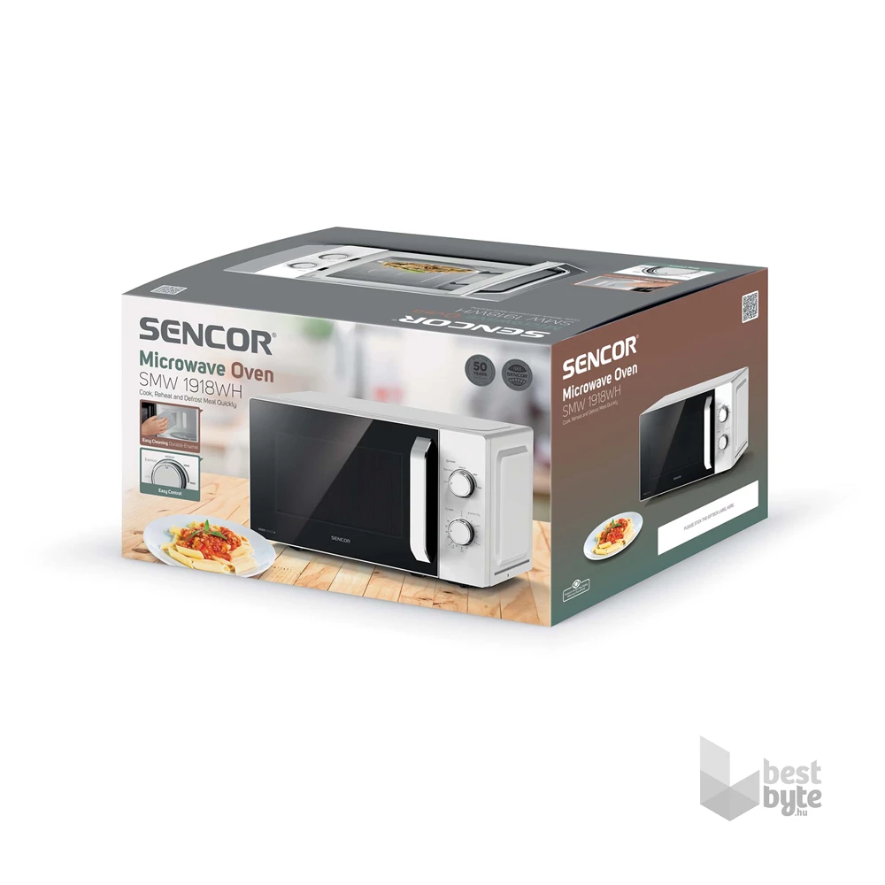 Sencor SMW 1918WH 700W 20L fehér mikrohullámú sütő