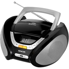 Sencor SPT2320BT Bluetooth/FM/CD/USB/MP3/AUX fekete/ezüst Boombox