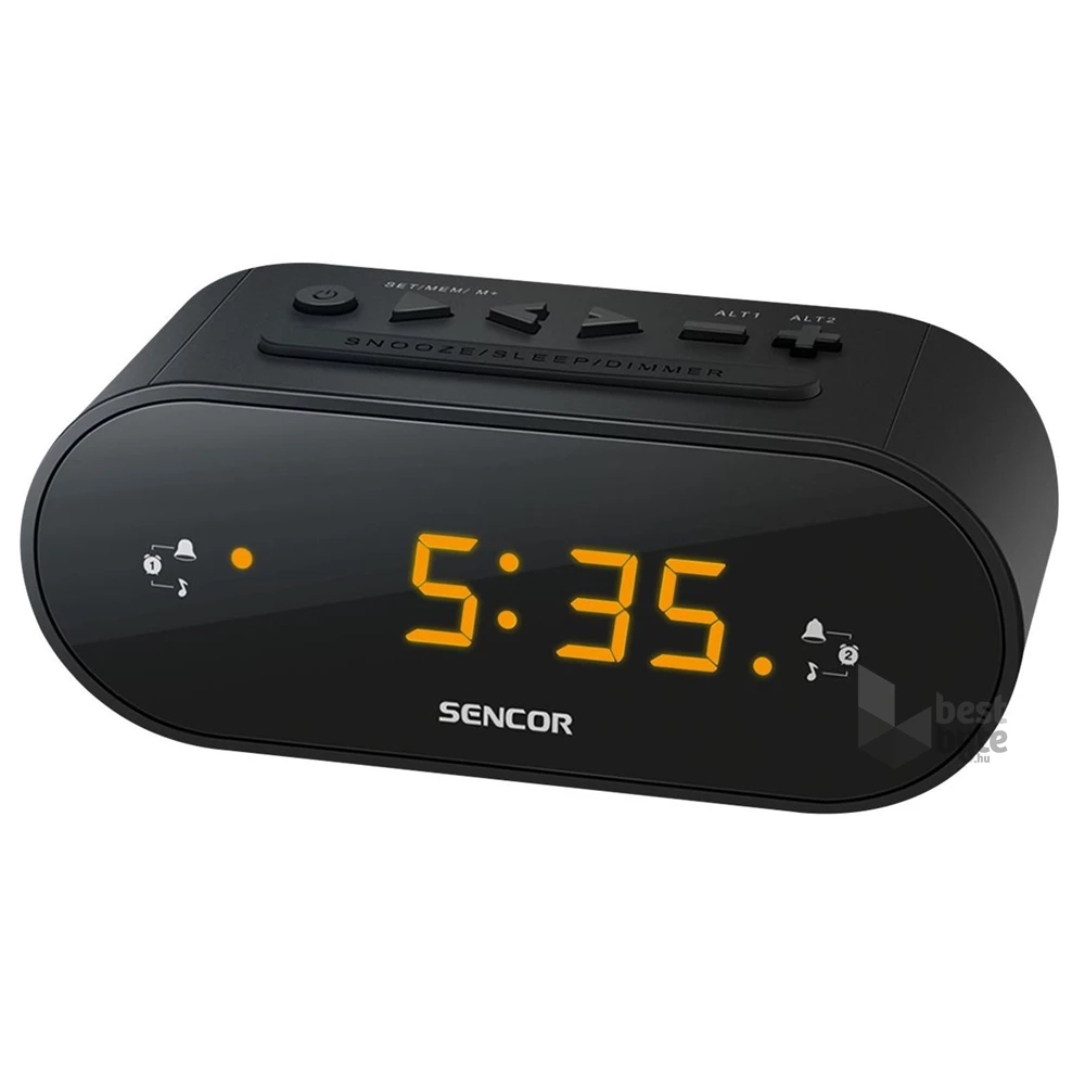 Sencor SRC 1100 B fekete rádiós ébresztőóra