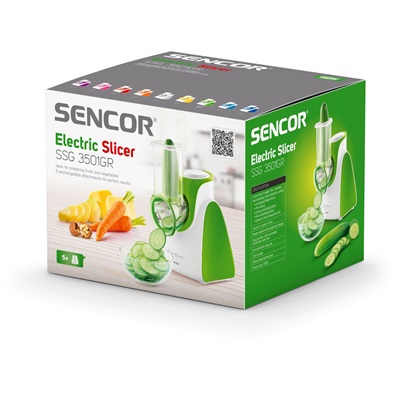 Sencor SSG 3501GR fehér-zöld elektromos szeletelő
