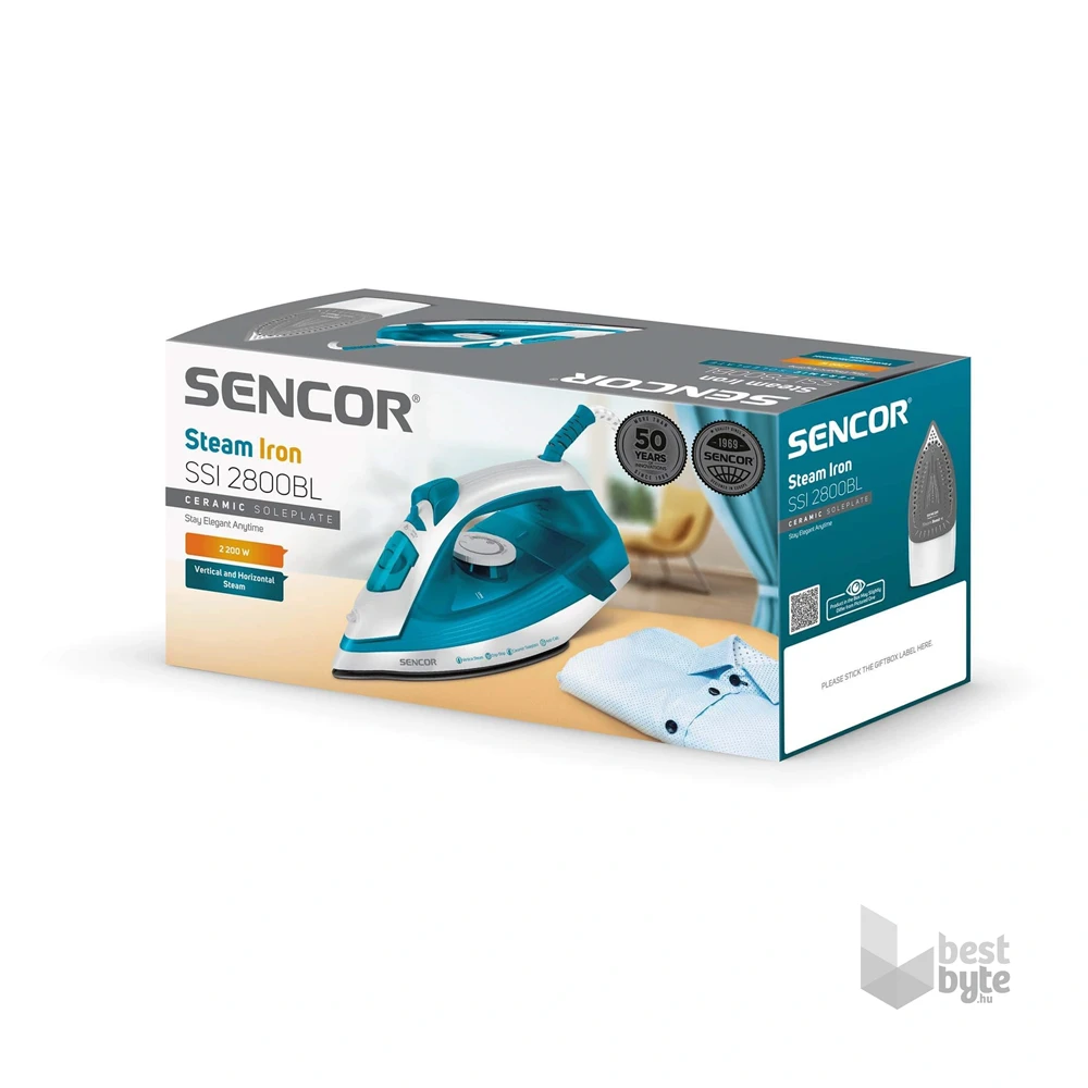 Sencor SSI 2800BL kék-fehér gőzölős vasaló