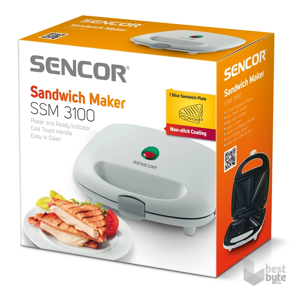 Sencor SSM 3100 fehér szendvicssütő