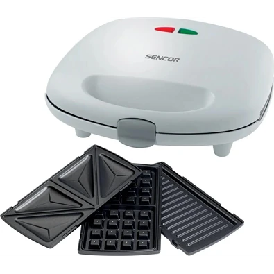 Sencor SSM 9300 3in1 fehér szendvicssütő