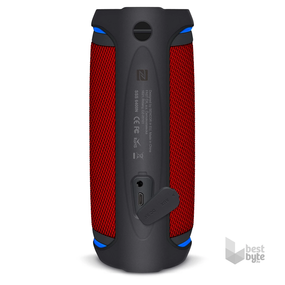 Sencor SSS 6400N Sirius hordozható piros Bluetooth hangszóró