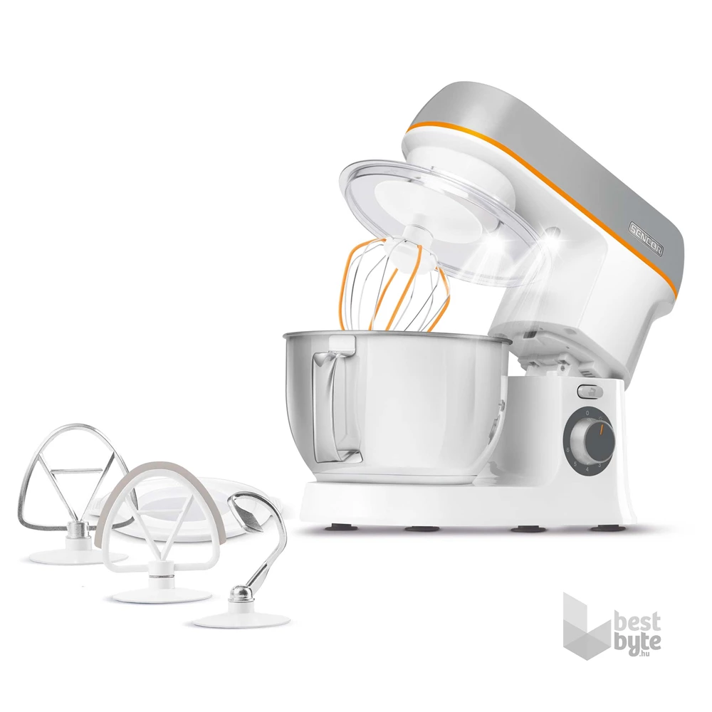 Sencor STM 3730SL-EUE3 1000W, 4L, fehér-ezüst konyhai robotgép