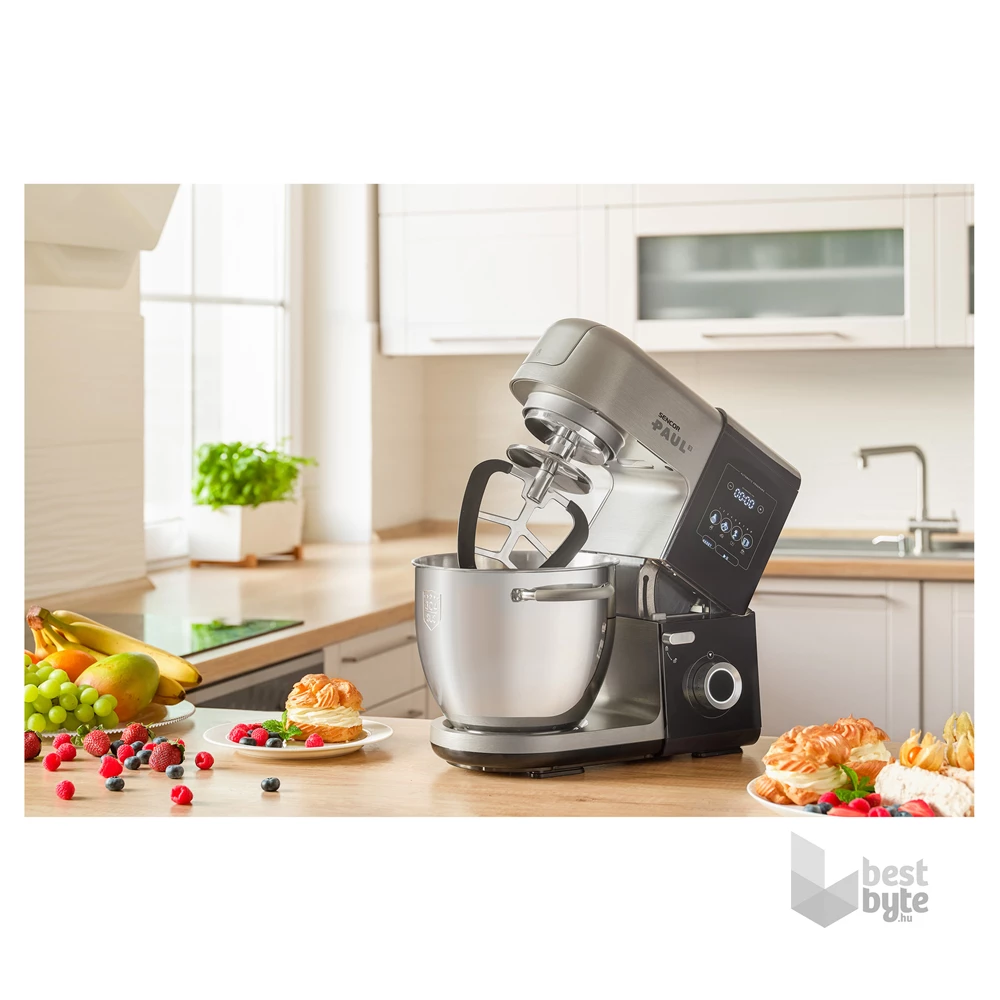 Sencor STM 8970 Paul 3 1800W, 1,5L+6,7L, fekete-ezüst konyhai robotgép